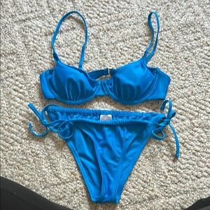 Blue bikini